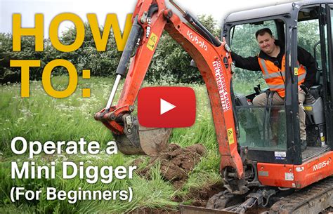 mini excavator digging tips|operating mini digger beginner.